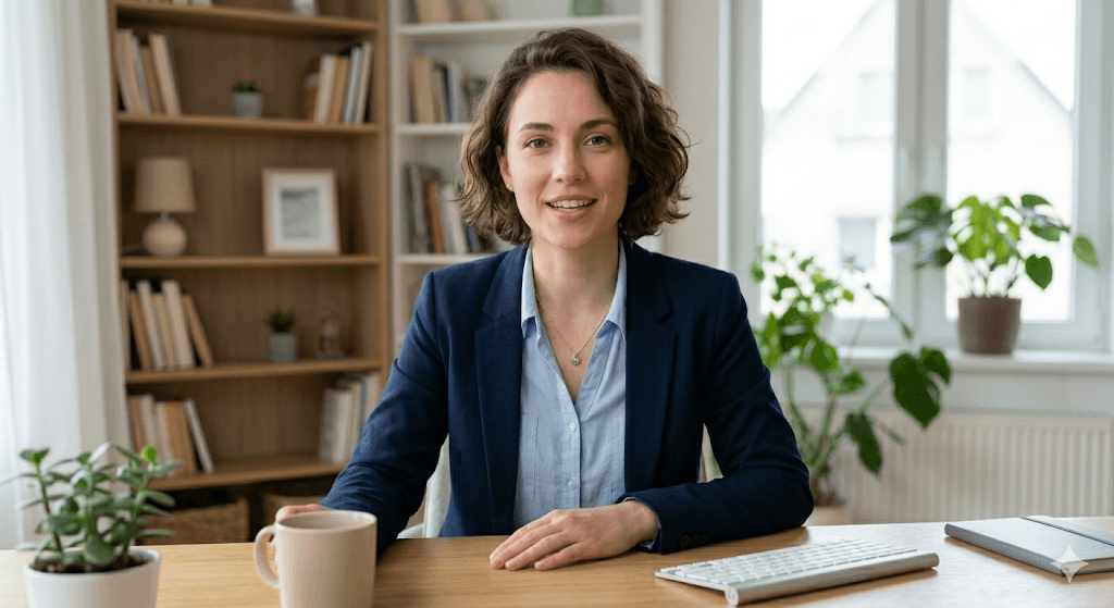 Professional candidate in an interview